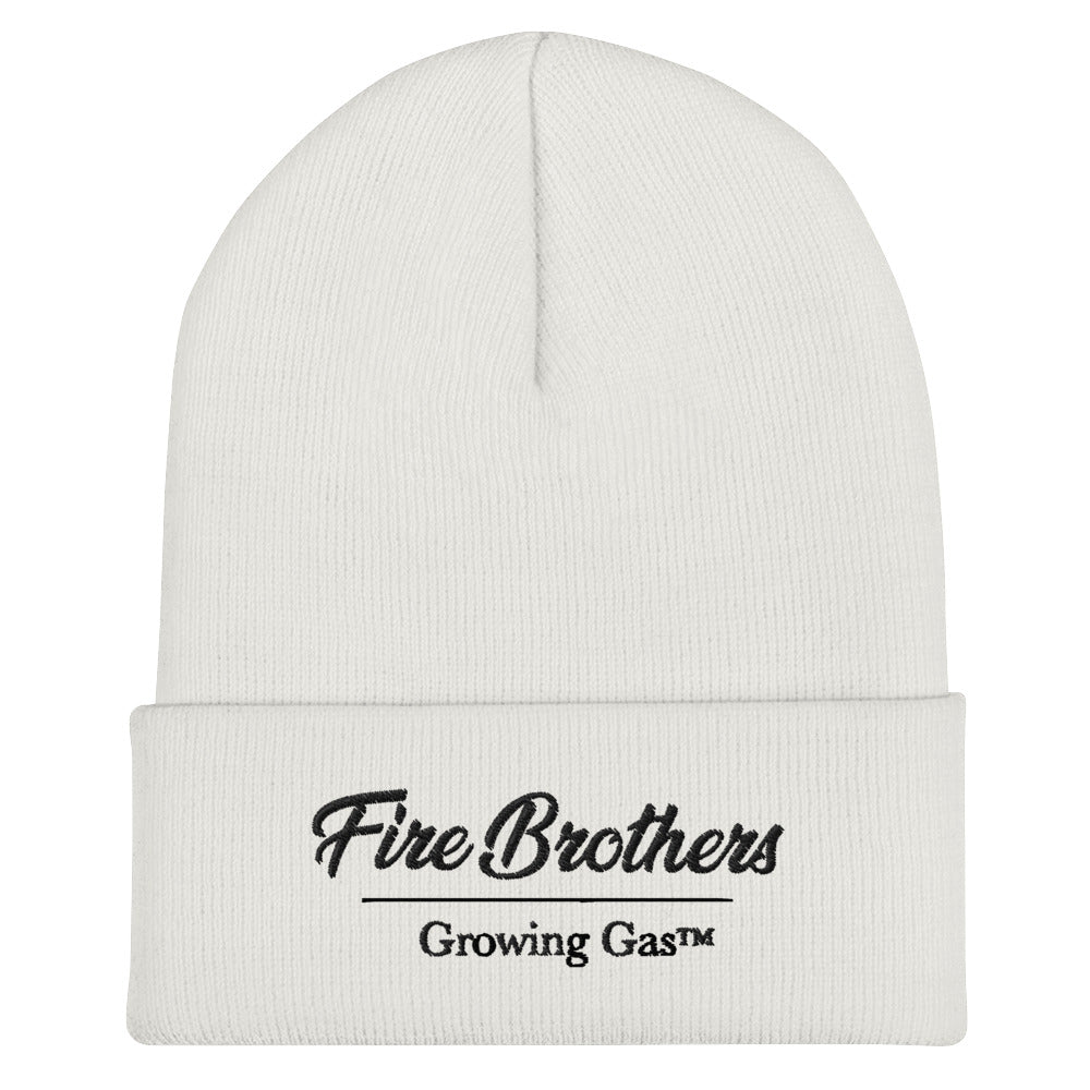 Fire Brothers Cuffed Beanie - White