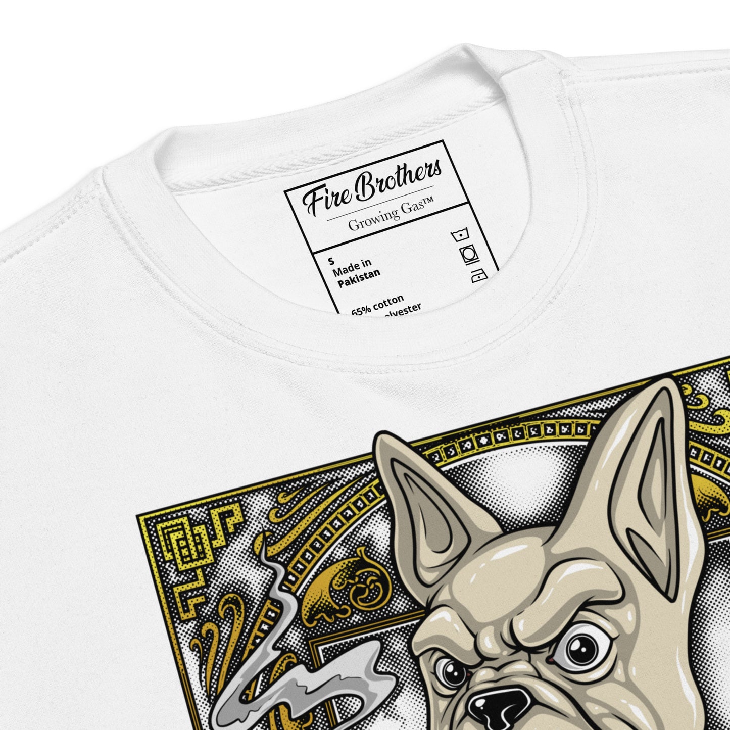 Smokin' Frenchie Sweatshirt - White