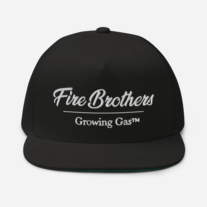 Black Flat Bill Cap - Fire Brothers